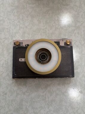 Retro Paper Shoot Camera with Ring Light